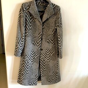 Cinzia Rocca angora and wool gray coat size 6
